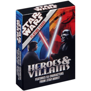 Star Wars playing cards. Good Heroes and Evil Villains
