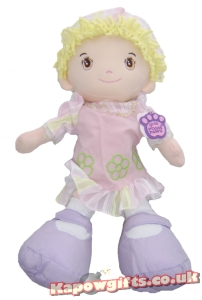 Girlie Posh Paws soft toy. Yellow Boy 16 inch