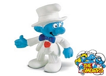 The Smurfs toy. Bridegroom smurf toy figure 