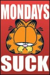 Garfield poster. Mondays 915 x 610mm