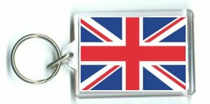 Union Jack keyring. 70x45 mm