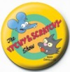 Simpsons badge. Itchy and Scratchy Show