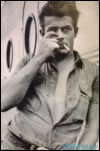 James Dean poster - smoking bw 
