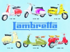 Lambretta Metal Tin Sign 13048 - Collage