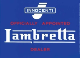 Lambretta Metal sign Dealer - 6427