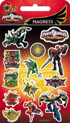 Power Ranger magnet. Mystik Force Fridge Magnet Set 
