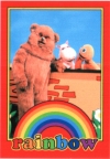 Rainbow keyring. Bungle, Zippy and George