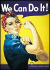 Vintage wartime poster. Rosie the Riveter We can do it