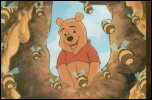 Winnie the Pooh postcard. Honey Bees