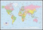 World Map poster. 610 x 860 mm