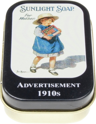 Novelty pill box. Sunlight Soap (Girl)