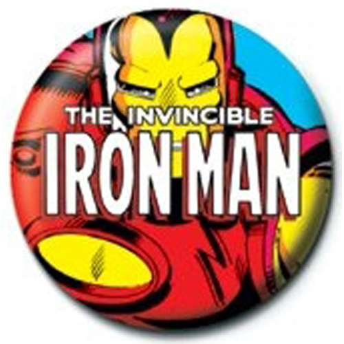Iron Man pin badge. The Invincible Iron Man Marvel