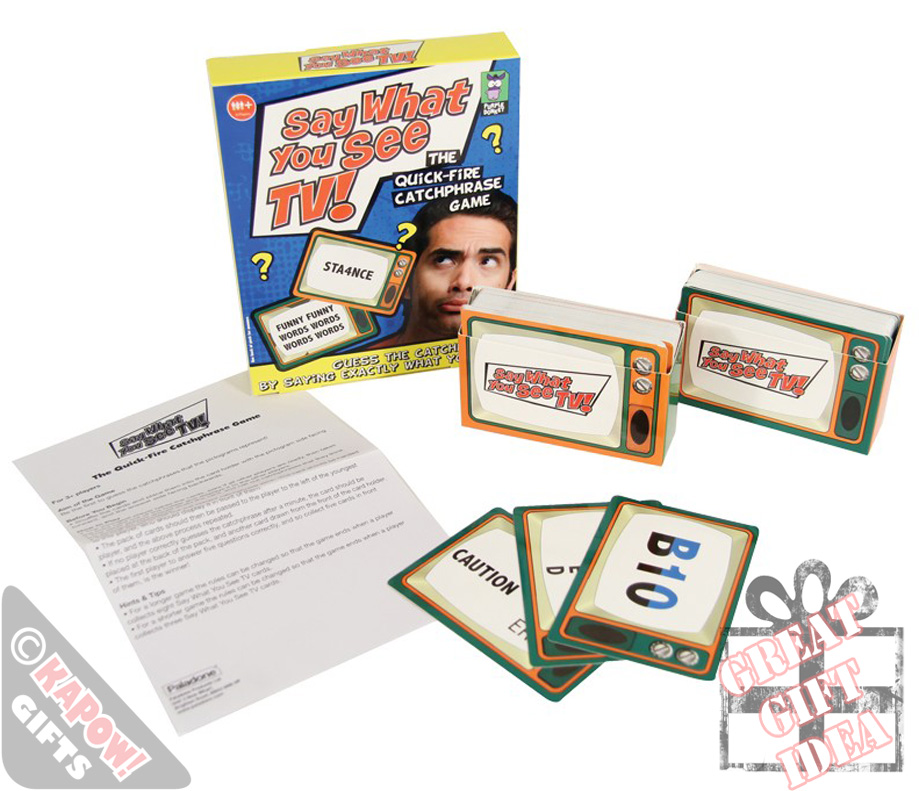 Say What You See Catchphrase Game Quiz Board Game Trivia Family Party Game