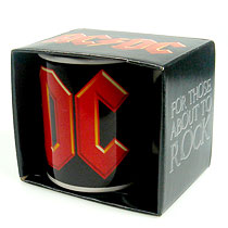 AC DC mug. Logo