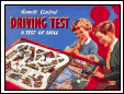 Driving Test postcard. 