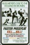 Faster Pussycat postcard...kill kill 6x4 inch