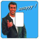 Happy Days sticker. Fonzy light switch sticker