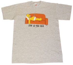 Simpons Living Lad Vida Sofa T-Shirt