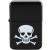 Skull and Crossbones lighter. Glossy Black Lighter - view 2
