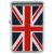 Union Jack lighter.  Polished Chrome Finish - view 2