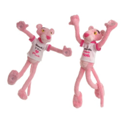 Plush Pink Panther Toy with suction cups