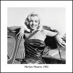 Marilyn Monroe - Next to car Fine Art Print - 15649 - 40x40cm
