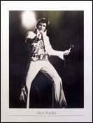 Elvis Presley poster. On stage fine art print 80x60cm