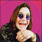 Ozzy Osbourne greetings card.