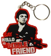 Scarface keyring. Say hello to my little friend PVC Rubber Keyring