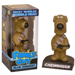 Family Guy bobblehead. Star Wars Blue Harvest Chewbrian
