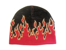 Beanie Hat. Red Flames