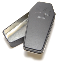Coffin tin. Maltese Cross