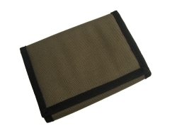 Tri Fold  wallet.Plain DARK GREEN