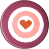 Purple Heart pin badge.