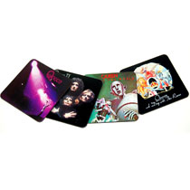 Queen coasters. Album Cover