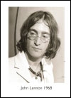 John Lennon poster. A4 Black and White Print 30 x 21 cm