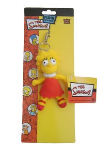 The Simpsons keyring. Lisa Plush Keyring 4 inch