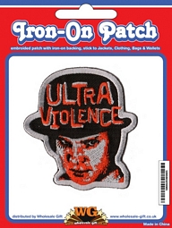 Ultra Violence badge. Embroidered Iron on Badge