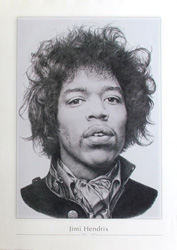 Jimi Hendrix poster. Fine Art Print 50x70 