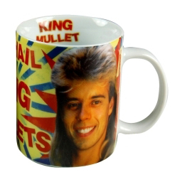 Pat Sharp mug. King of the Mullets Mug
