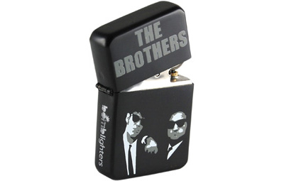 The Blues Brothers Lighter. Matt Black Finish 