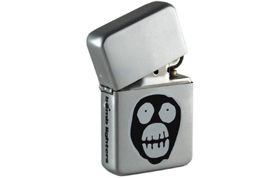 Mighty Boosh Lighter. Mask Street Chrome Finish 