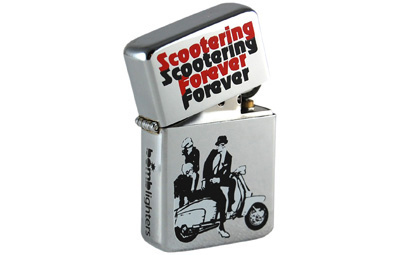 Scootering Forever lighter. Polished Chrome Finish