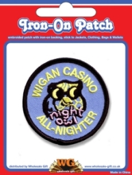 Wigan Casino Night Owl Embroidered Iron on Badge - [17637]