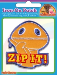 Rainbow Badge. Zippy Zip It Embroidered Badge