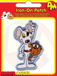 Danger Mouse Badge. DM and Penfold Embroidered Badge