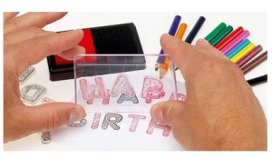 Happy Birthday Card Printing Set.