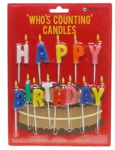 Whos counting 'Happy Birthday' candles.