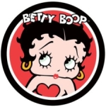 Betty Boop vinyl sticker.