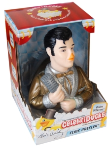 Elvis CelebriDuck. Gold Lame rubber duck toy 